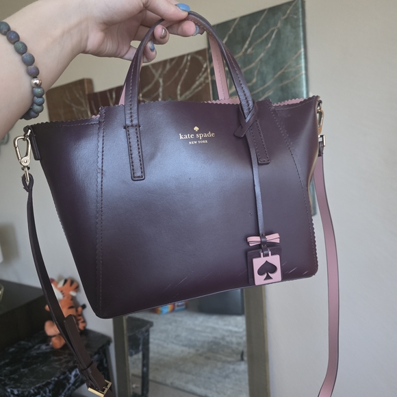 kate spade Handbags - Kate Spade Purple Leather Handbag